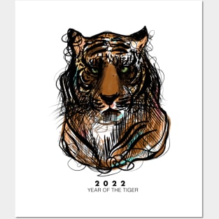 2022 - Year Of The Tiger Print Design Posters and Art